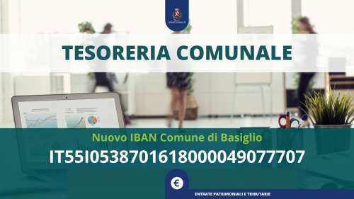 Nuove coordinate bancarie del Comune di Basiglio