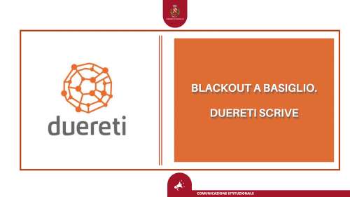 Blackout a Basiglio. Duereti scrive