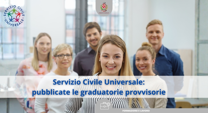 Servizio Civile Universale 2026: pubblicate le graduatorie provvisorie