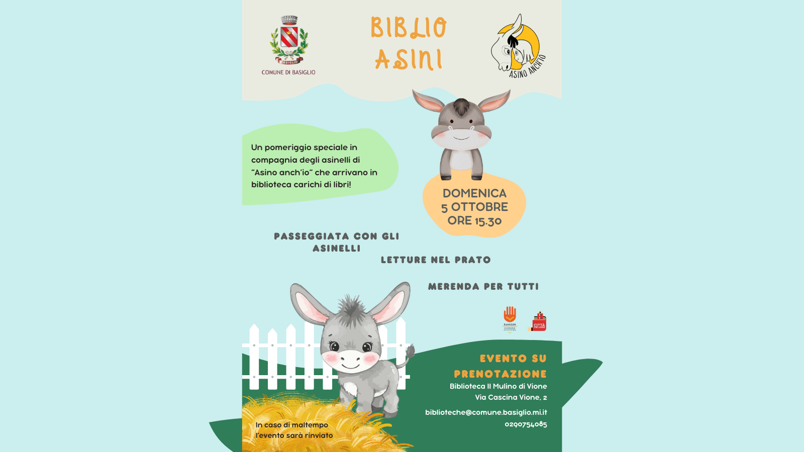 BIBLIO-ASINI: un pomeriggio di letture all\'aria aperta 