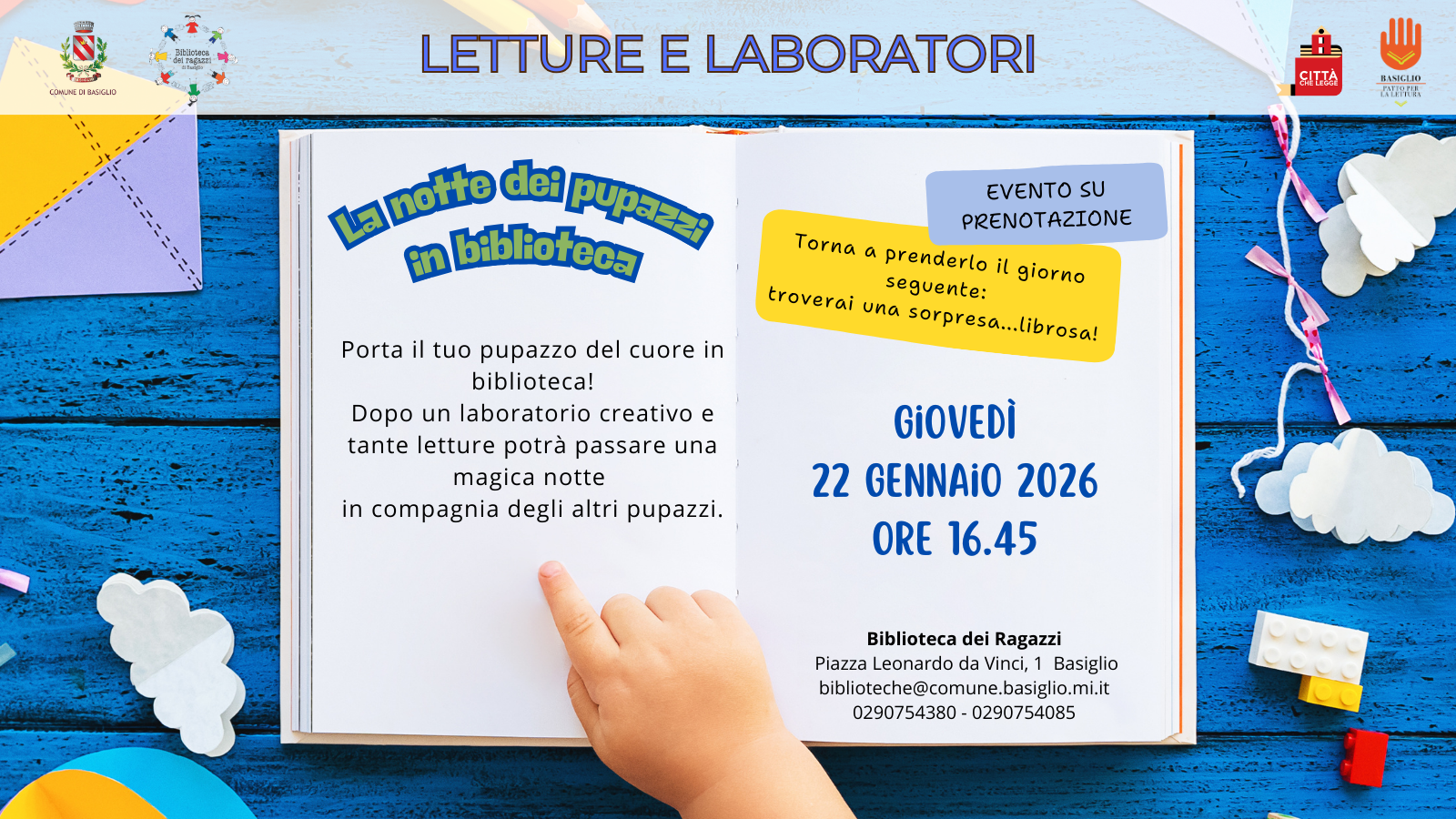 Notte dei Pupazzi in Biblioteca