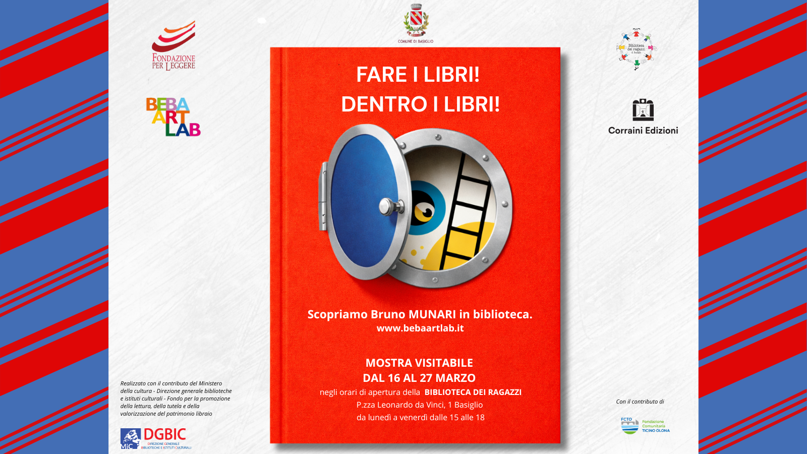 �Fare i libri! Dentro i libri!� alla Biblioteca dei Ragazzi