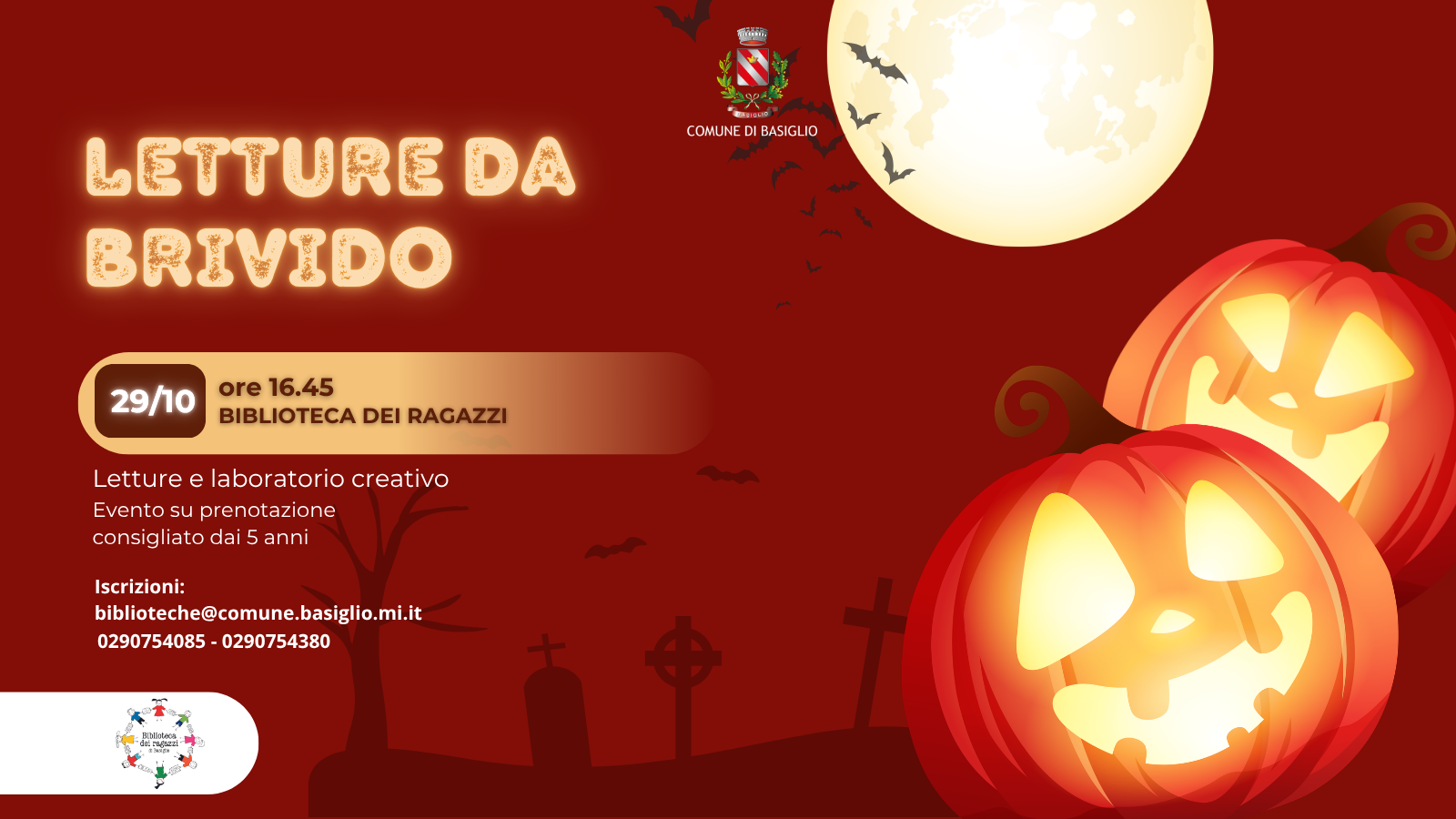 Halloween in biblioteca: letture mostruose e laboratorio per bambini